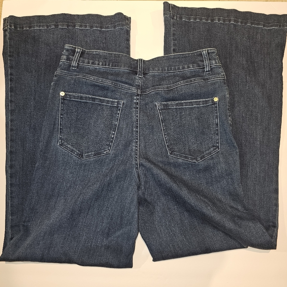 INC Denim Embellished Wide Leg Jeans, size 10/30 - Picture 6 of 9